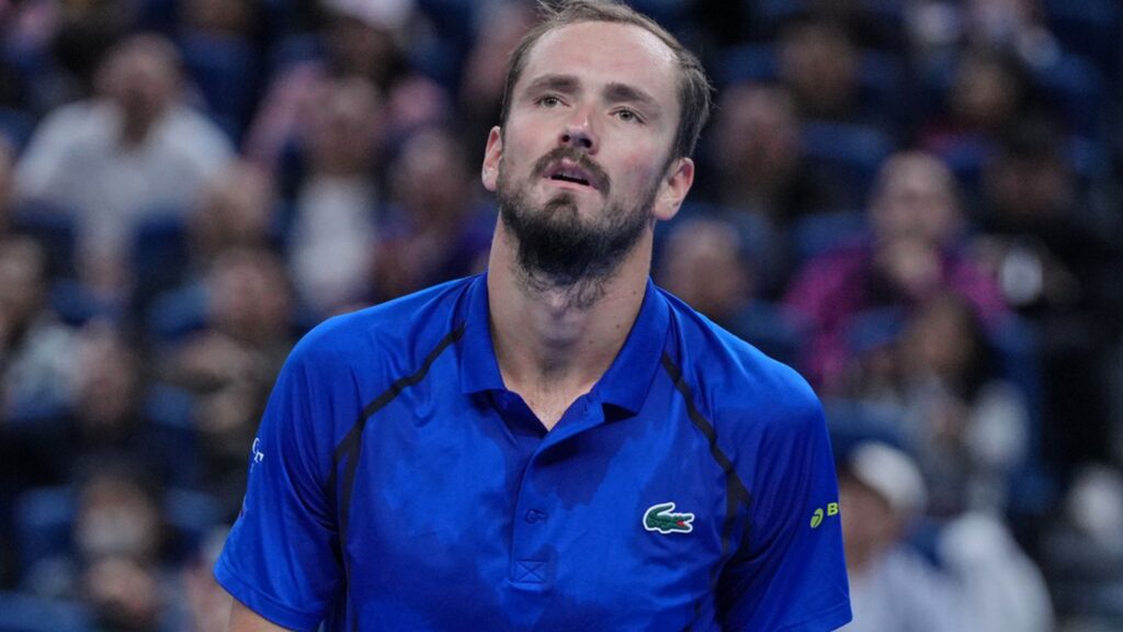 Daniil Medvedev defaulted for hitting spectator with ball as Novak Djokovic reaches another China Open final
