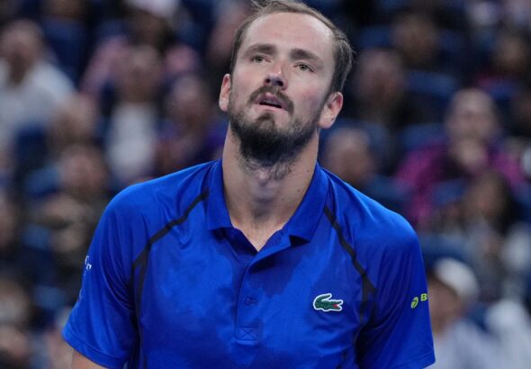 Daniil Medvedev defaulted for hitting spectator with ball as Novak Djokovic reaches another China Open final